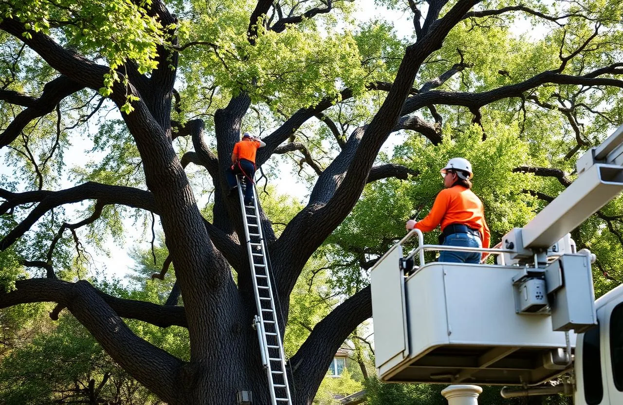 Commercial tree care and trimming in Dallas