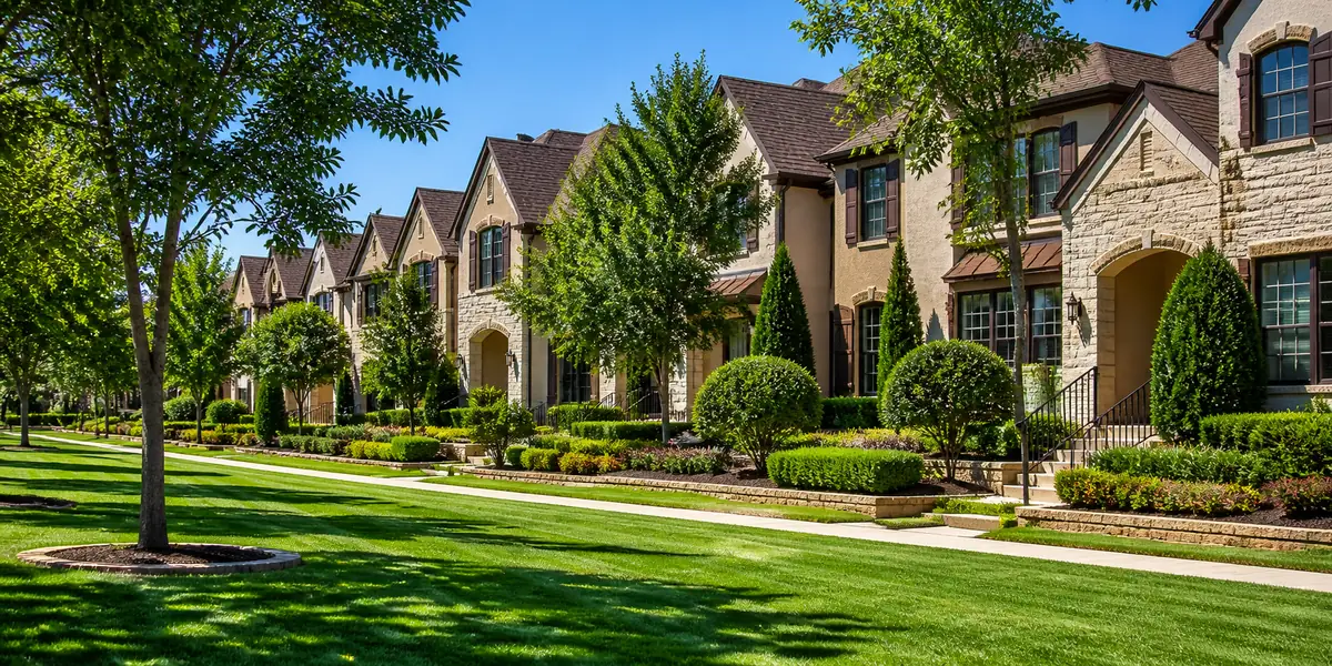 HOA common area landscape maintenance in Plano, Texas